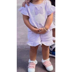 Disney Minnie Mouse 18-24 Months Baby Girl 2 Piece Ruffle Short Set